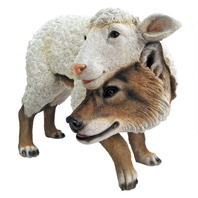 Statue Wolf in Sheeps Clothing