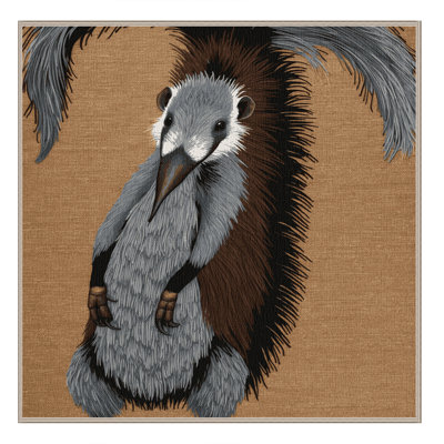 Washable Giant Anteater Wildlife Area Rug