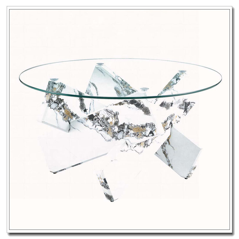 Round  Glass Coffee Table