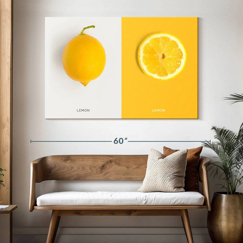 Yarlin Lemon, 34" H x 51" W