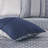 Elegant Jacquard Bedding Set, Polyester Comfort, Traditional Navy Charm