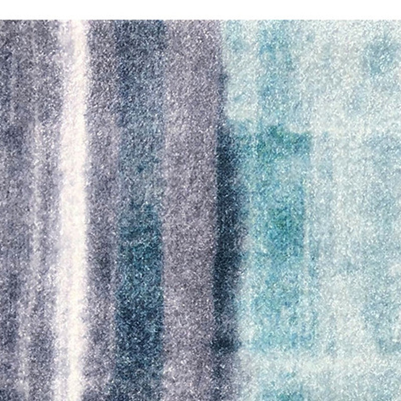 Tapis turquoise lavable dégradé 2 pi x 3 pi avec protection UV