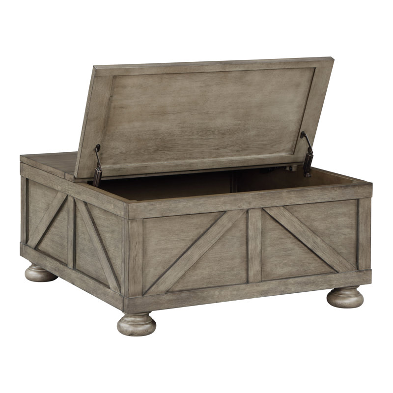 Langend Single Coffee Table, Antique Gray