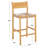 Hentges Woven Leather Counter Stool-329436522