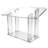  Podium,Tablemount Clear Ghost Acrylic 27"x 13.7" x 19.5" 1803-6 Easy Assembly Required