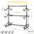 Launda 3-Level Freestanding Adjustable Kayak Rack With Padded Arms And Lockable Wheels