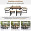 Ensemble repas d'extérieur 7 pièces 7 pièces-1183482280