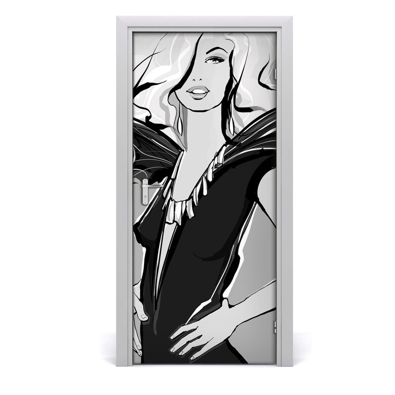 Fashion Illustration Door Decal
