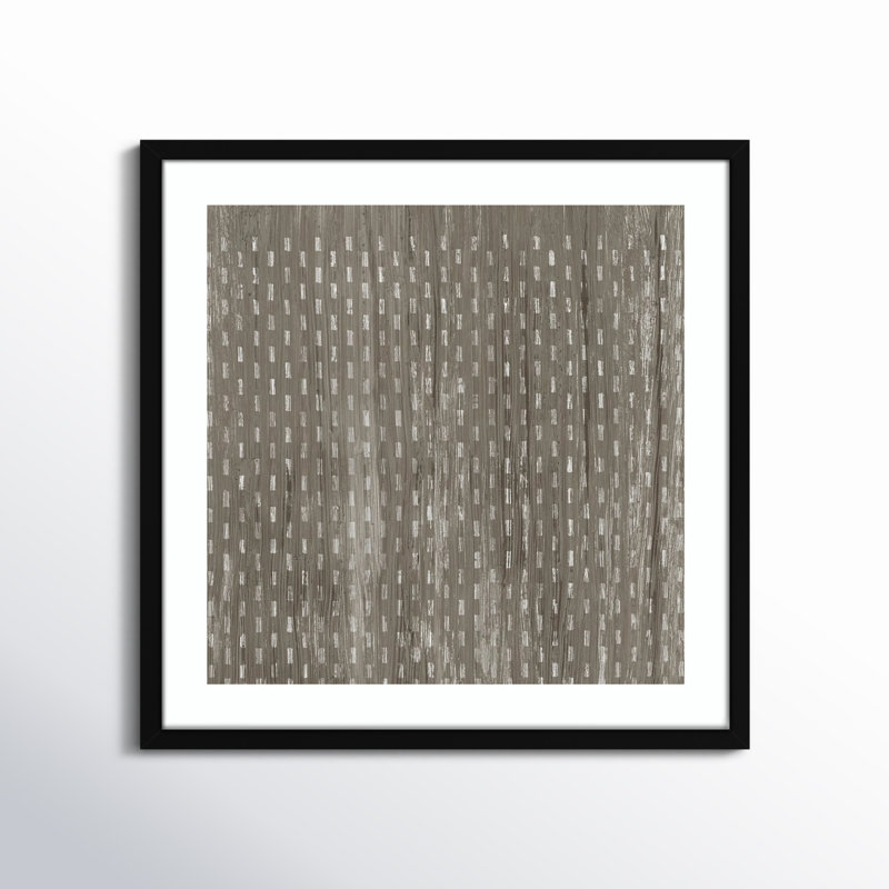 Weathered Wood Patterns VIII by June Erica Vess, Black, 25" H x 25" W x 1" D