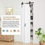  Pas de panneaux d'assemblage, double porte de grange pliante double en bois manufacturé blanc avec portes de placard avec quincaillerie-98430394-124910213