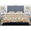 Ensemble de housse de couette mid-century à fleurs imaginaires rétro-40703269