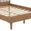 Structure de lit tapissier très grand avec 4 pieds robustes, fabrication en bois avec support silencieux et sans grincement-880780494