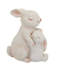 Tender Moments: Figurine en polyrésine mère et bébé lapin en blanc élégant