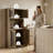 Arrastia 64.7" H 4-Door Kitchen Pantry Cabinet with Microwave Shelf