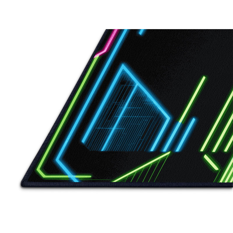 Electric Gradient Rug, Square 4'