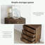 Commodes décoratives avec 4 tiroirs et poignées en métal