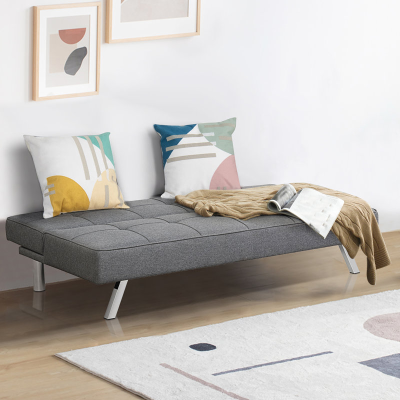 Twin 69.5'' Upholstered Convertible Sofa