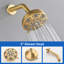 Ensemble de robinet de douche à 3 poignées avec robinet de baignoire et robinets de douche et ensemble de garniture de douche-114657583