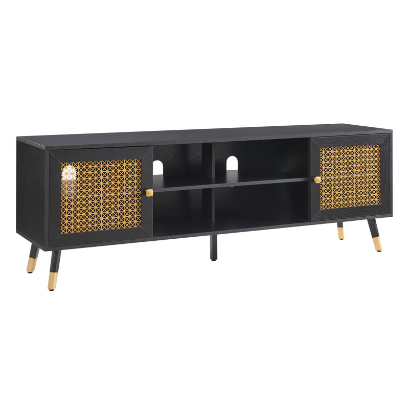 Meuble télé pour téléviseur de 70 po ou moins, Noir