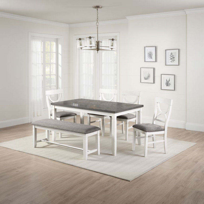 Ensemble repas pour 5 personnes Wicke, Blanc