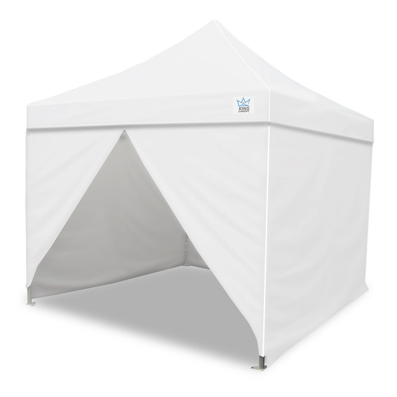 White Waterproof Outdoor Canopy Side Wall Kit, 10x10, 4-Pack