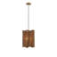 Luminaire suspendu cylindrique en corde Boho avec cordon réglable, jute naturel et finition laiton