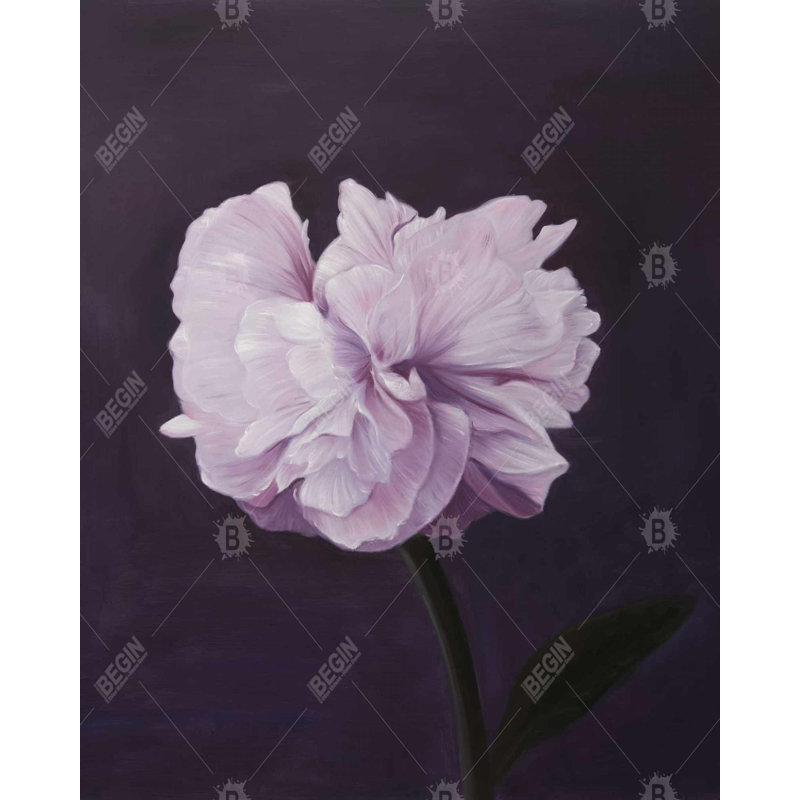 Beautiful Purple Flower Print On Canvas, H 60 po x l 48 po