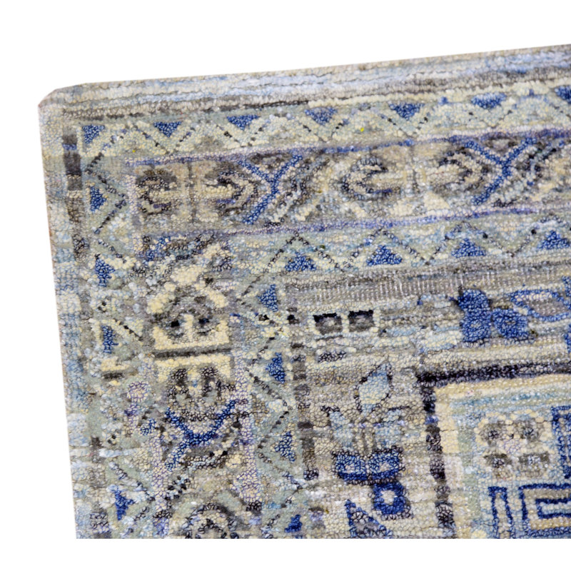Oriental Area Rug in Light Blue/Blue/Gray, Rectangle 8' x 10'