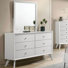 Commode double à 6 tiroirs avec miroir Jorri