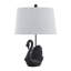 Lampe de table 24 po en résine avec abat-jour cygne en résine-1918058324