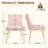 Velvet Upholstered Side Chair With Gold Legs -5489995-5490006