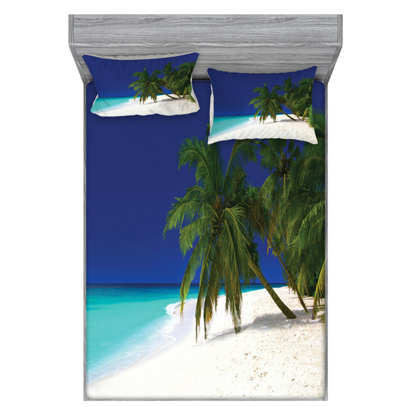 Microfiber Sheet Set, Queen Sheet Set with Fitted Sheet