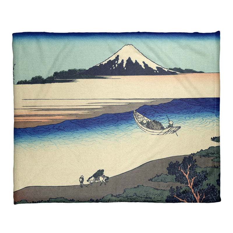  Jeté polaire Tama River dans la province de Musashi, Bleu