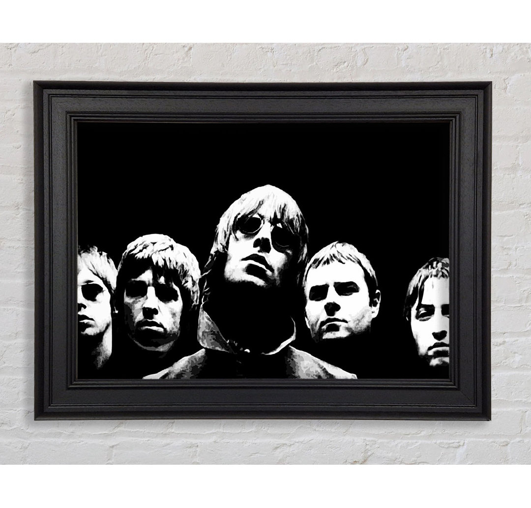 Oasis Wonderwall Pop Art - Einzelne Bilderrahmen Kunstdrucke