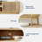 Boho TV Stand for Living Room, Modern Entertainment Center for TVs Up to 50 Inch