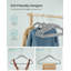 Baby Velvet Hangers, Pack Of 50 Kid's Coat Hangers, 360° Swivel Hooks, Space-Saving Clothes Hangers, Non-Slip Children's Hangers For Clothes In Wardrobe, Dove Grey