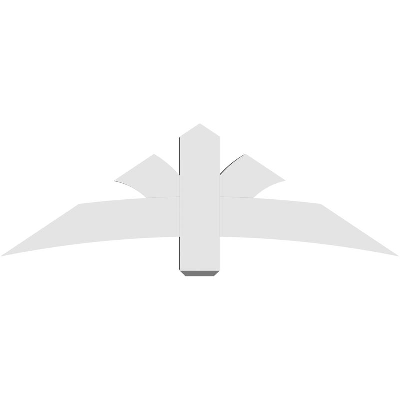 Support pour pignon Davenport, H 20 po x l 60 po (pas: 8/12), P 6 po x F 6 po, PVC