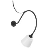 Thomas O'Brien, "Academy 26.5" Anchored Larrabee Barn Light in Matte Black with 8" Rockhouse Shade