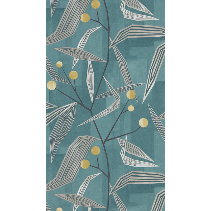 Entity Wallpaper, Teal/Linden