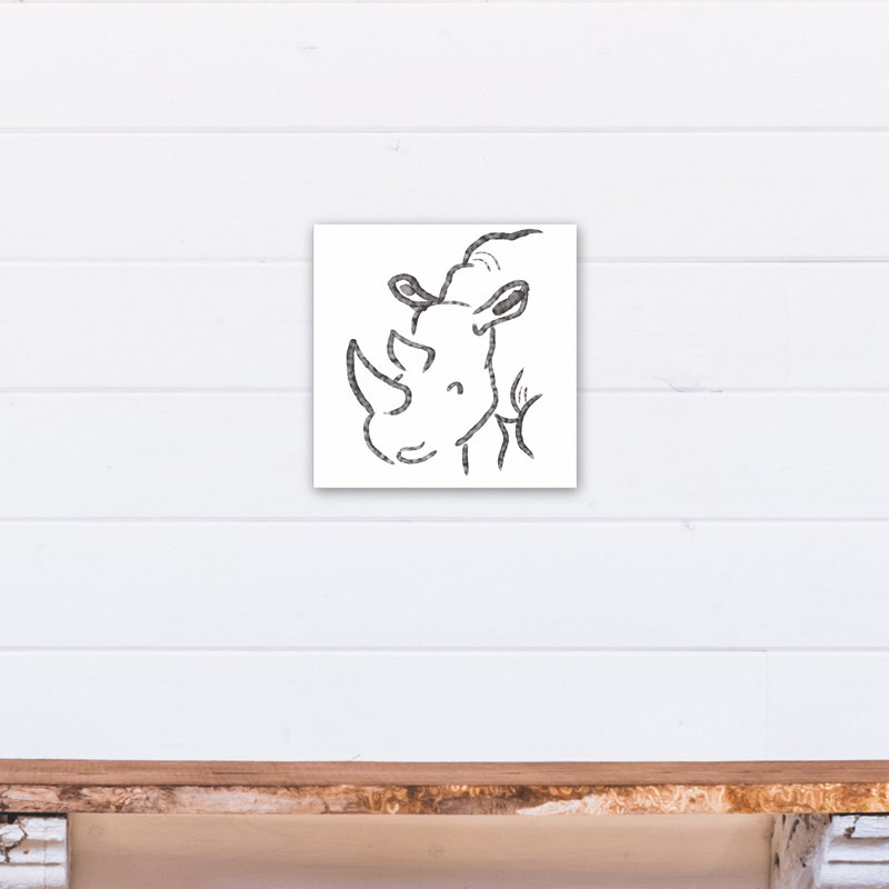 « amour rhino », art sur toile