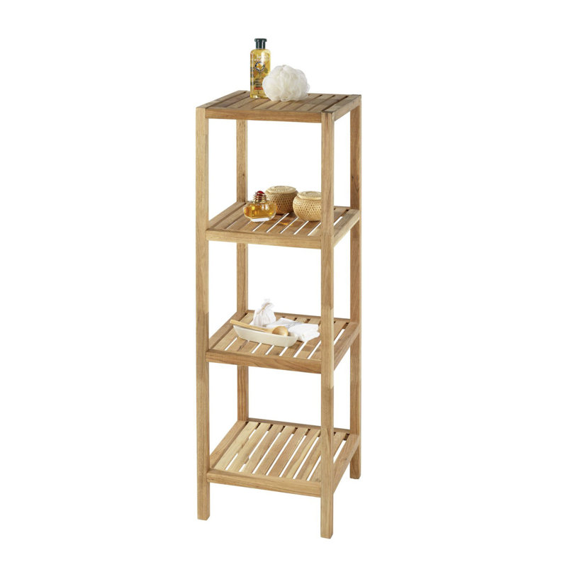 Cedar Solid Wood Freestanding Bathroom Shelves