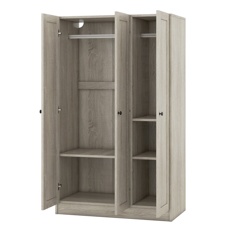 Armoire à 3 portes avec tablettes