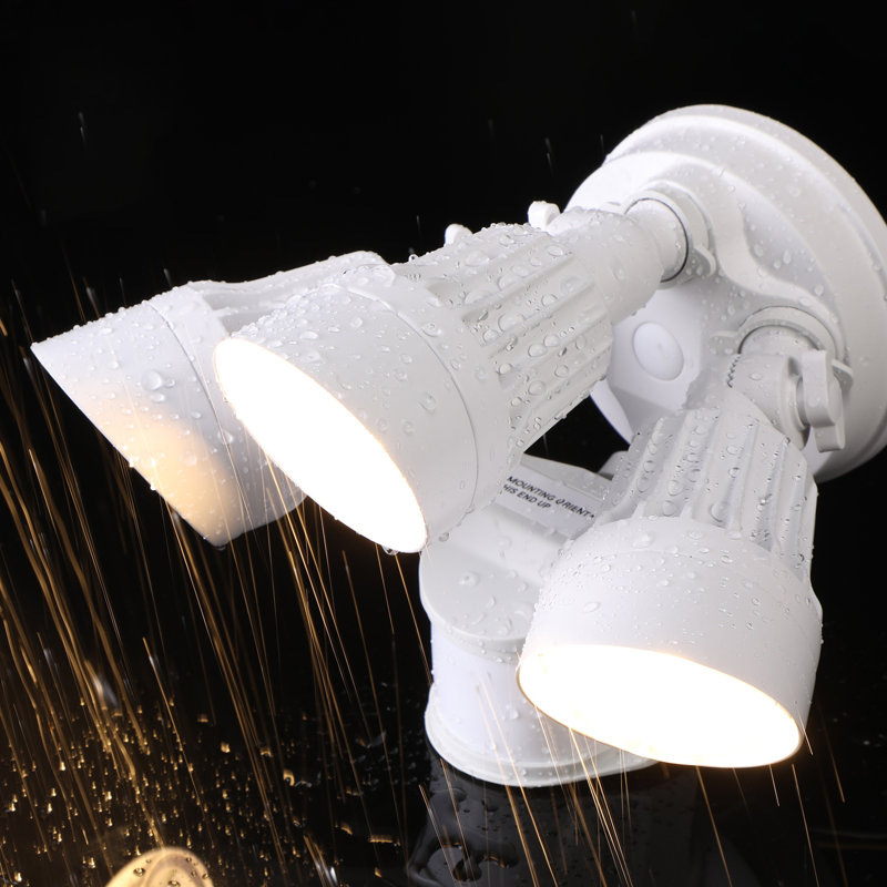 LED Flood Security Lights Dusk to Dawn, 3 Lighting Modes 3000K Warm White