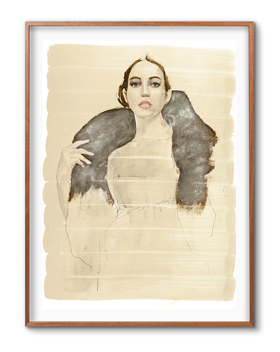 Study - Winter Bloom Print by Sarah Atkinson