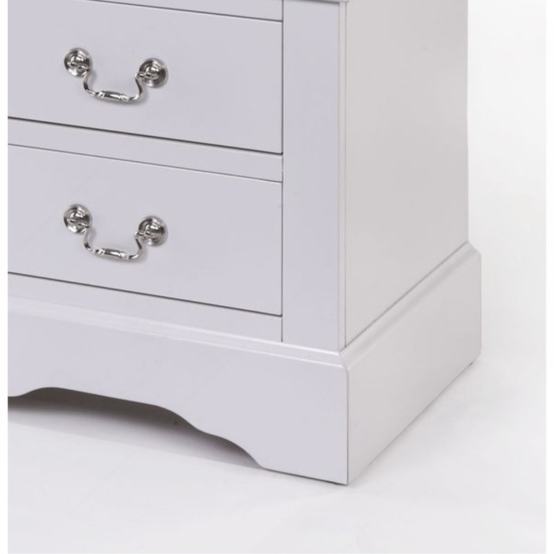 III White Finish Nightstand
