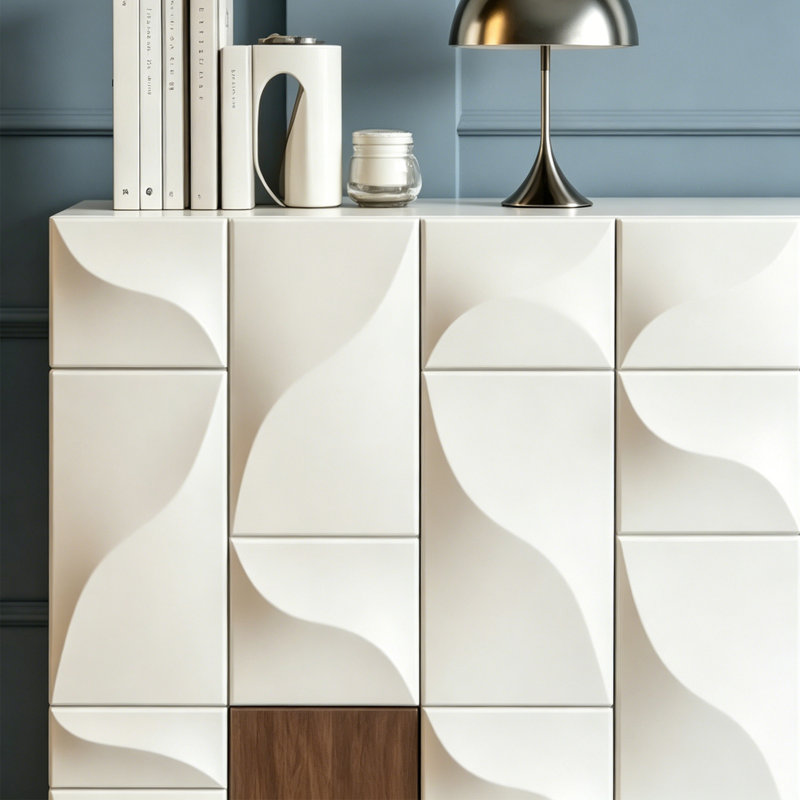 Nordic-style creative multi-functional sideboard, 35.43" H x 47.24" W x 15.75" D