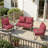 6.5″ Outdoor Replacement  Cushion Set, Deep Seating Seat / Back Cushion Set-1070637946