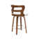 Swivel Upholstered Counter & Barstool With Wood Frame
