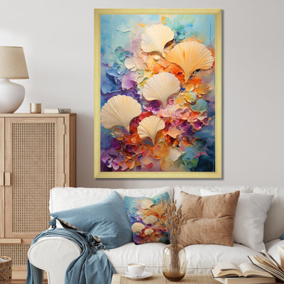 «Dedorah Abstract Ocean Seashell Collage», reproduction