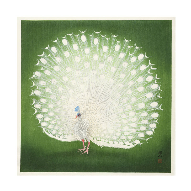 Paon sur toile